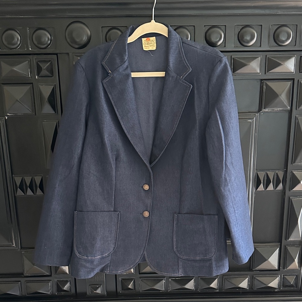 Oversized Denim Women’s Blazer Medium